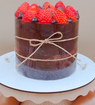 Torta Brigadeiro Gourmet c/ Morango
