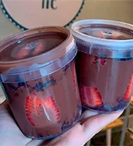 Torta no Pote Brigadeiro Gourmet c/ Morango